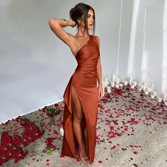 Ariana Premium Satin Maxi Dress Designer Edit