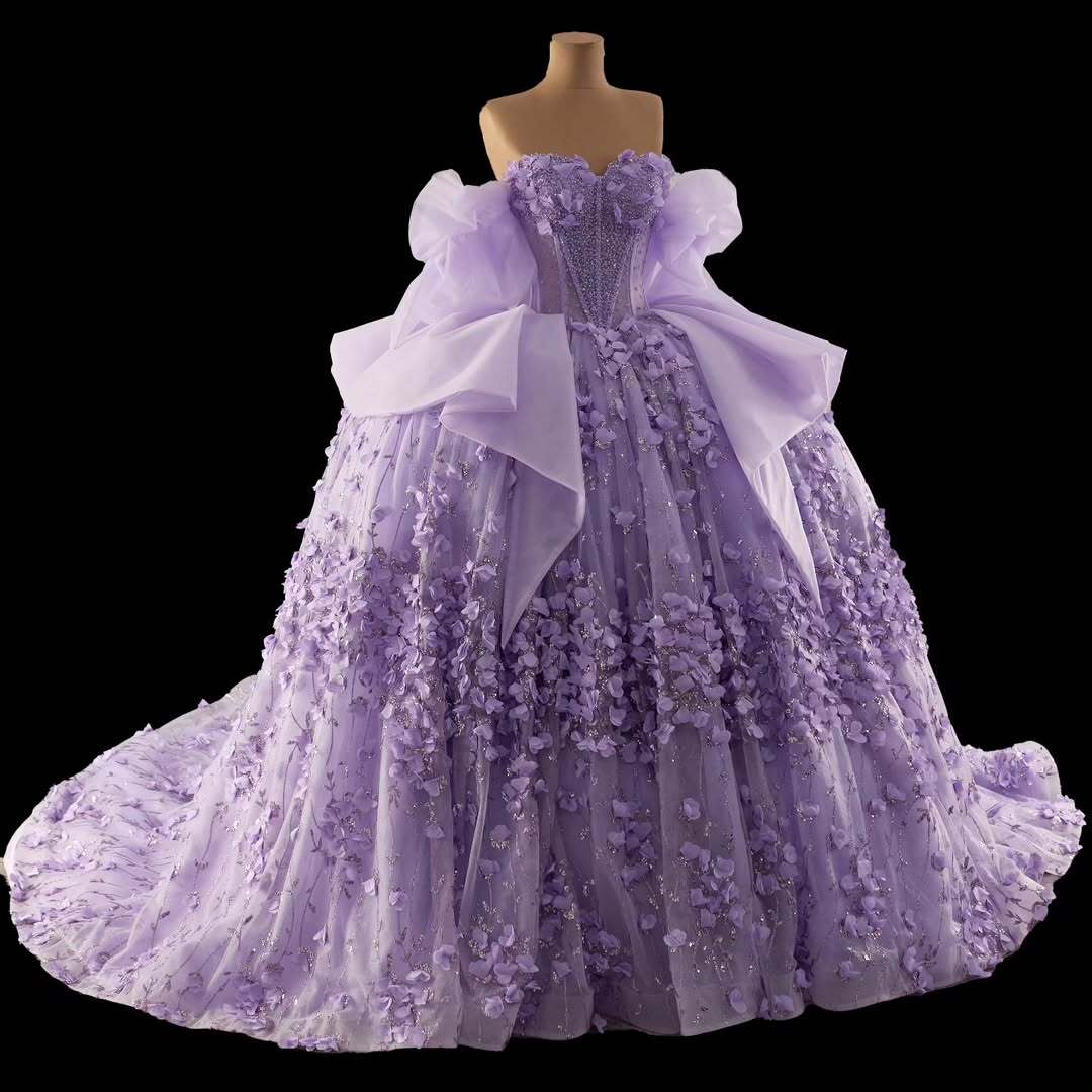 Gorgeous A Line Off the Shoulder Purple Quinceanera Dress with Appliques