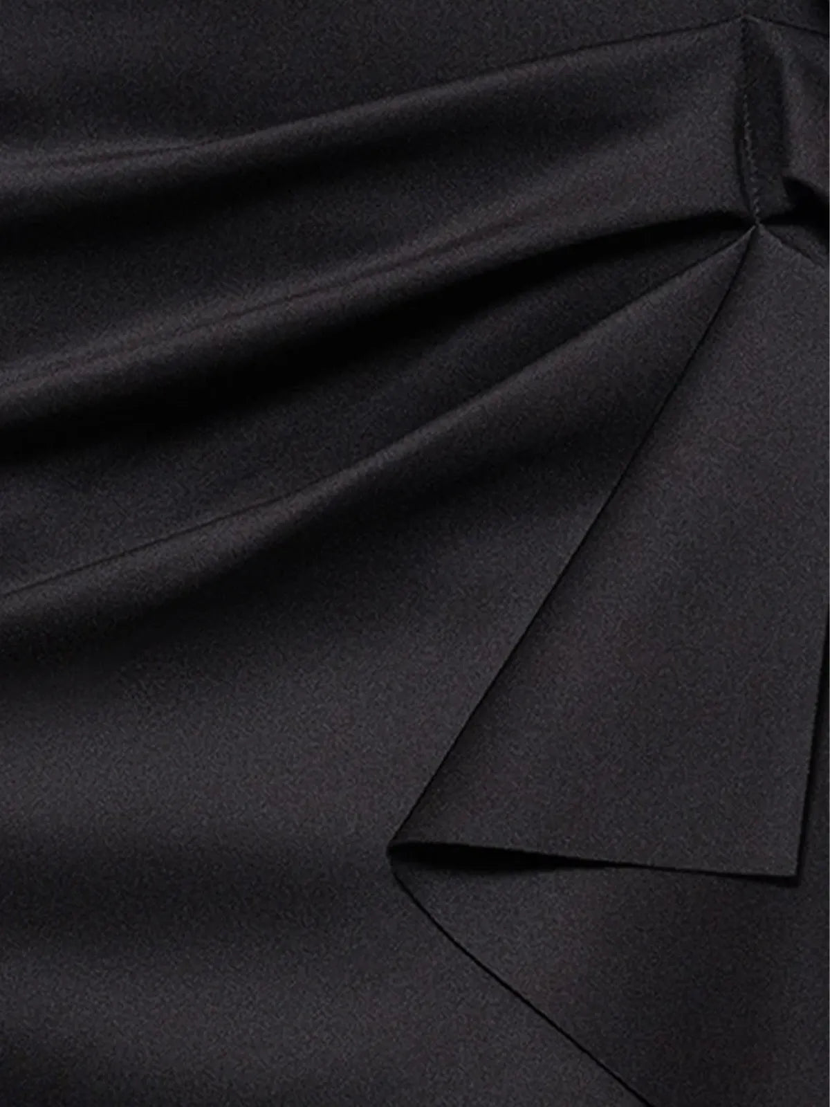 Trumpet/Mermaid V-Neck 3/4 Sleeve Floor-Length Stretch Crepe Mother of the Bride Dress With Ruffles - View 4 | FashionDia