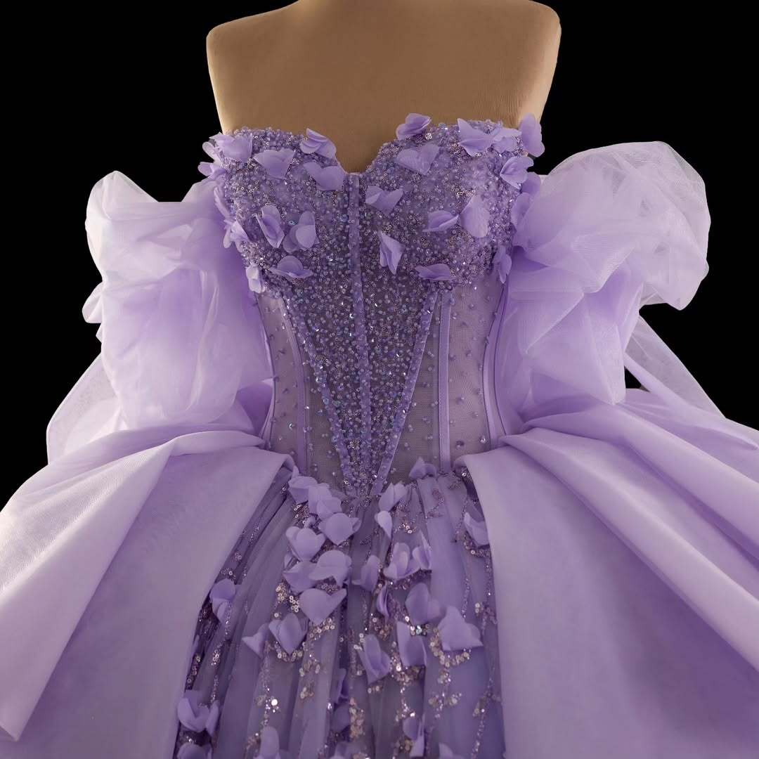 Gorgeous A Line Off the Shoulder Purple Quinceanera Dress with Appliques