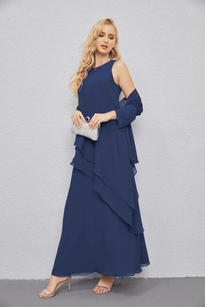 Mother of Bride Dresses with Open Front Lightweight Cardigan Formal Prom Gown 28081 by numbersea