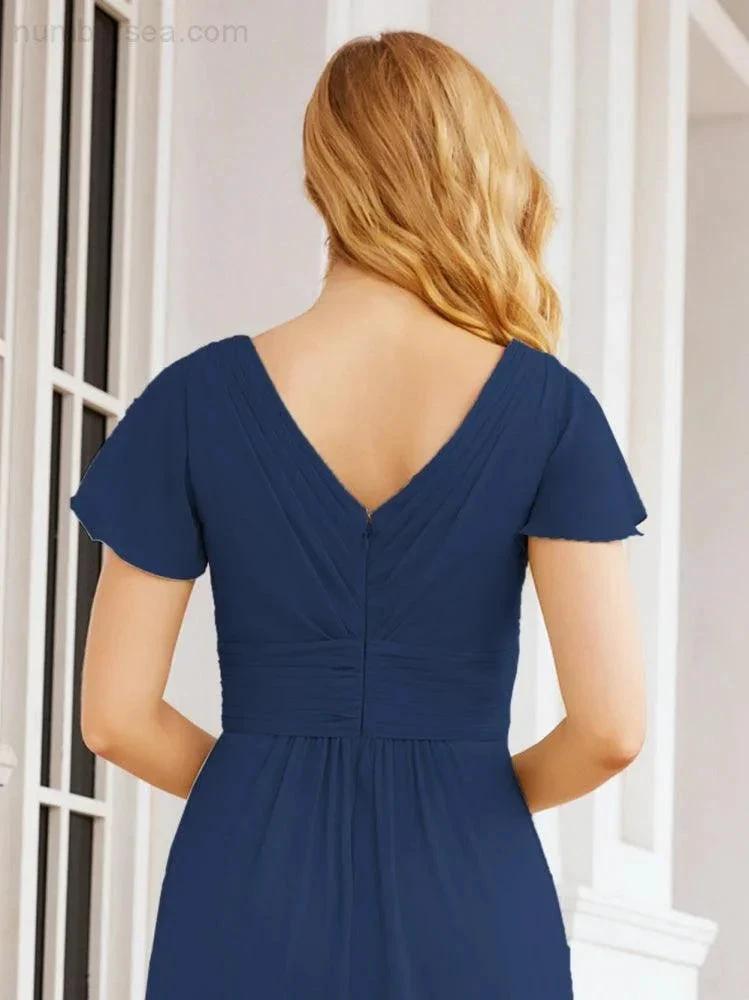 ZapDress Formal Prom Gowns for Mother of The Bride Cap Sleeves Bridesmaid Dress 28047 (ZD16958)