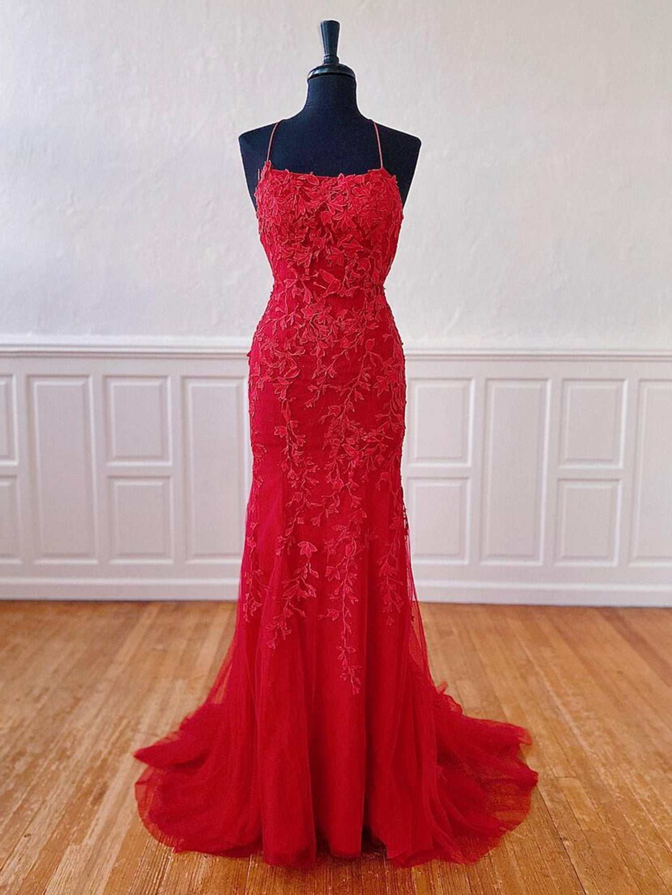 Mermaid Light Blue Prom Dress Long Evening Dress - Fashionpara