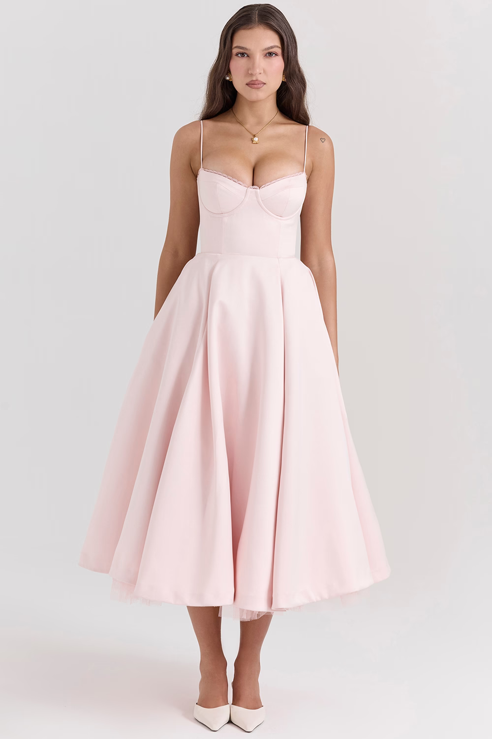 Beatriz Boutique Satin Dress for Parties Designer Edit
