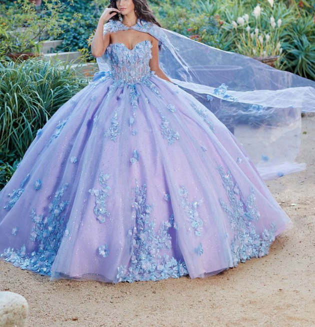 Luxury Tulle Appliques Quinceanera Dress Charming Sweet 16 Dress Ball Gown - View 4 | FashionDia