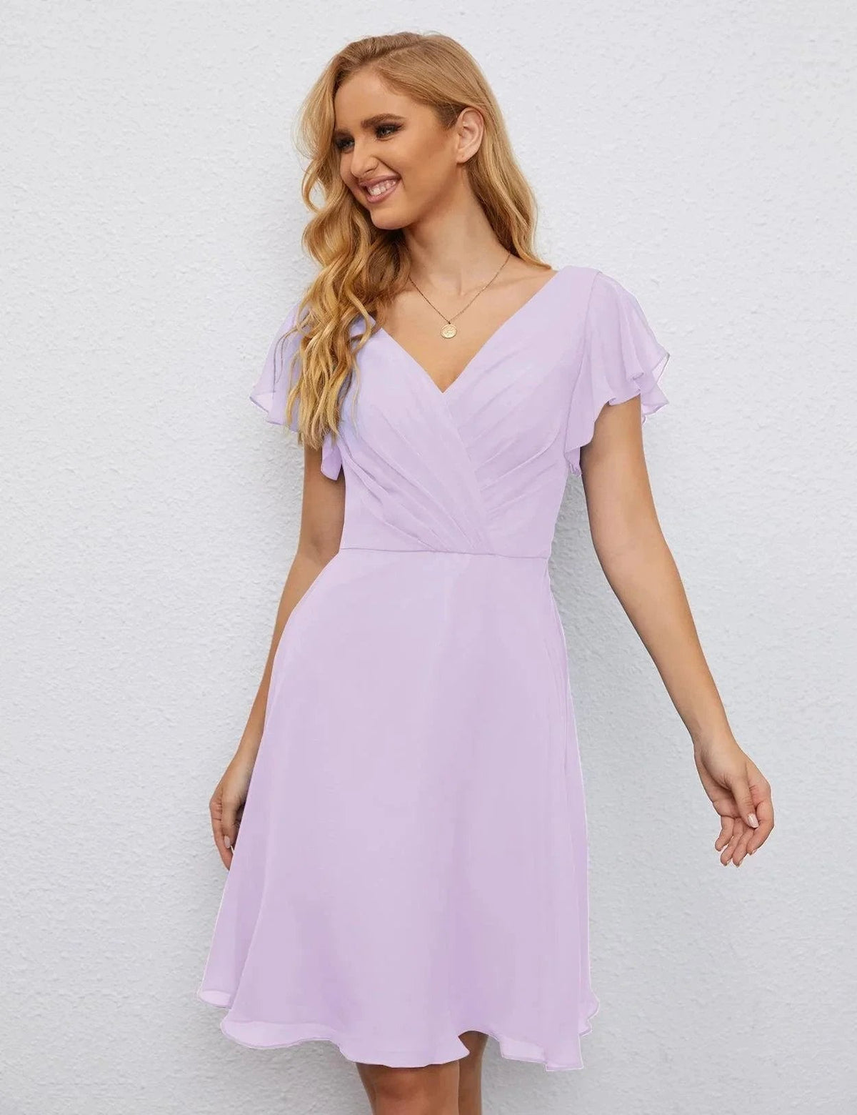 ZapDress U Back Homecoming Dress Formal Prom Dress Knee Length Short Sleeves Cocktail Party Dress 28077 (ZD16953)