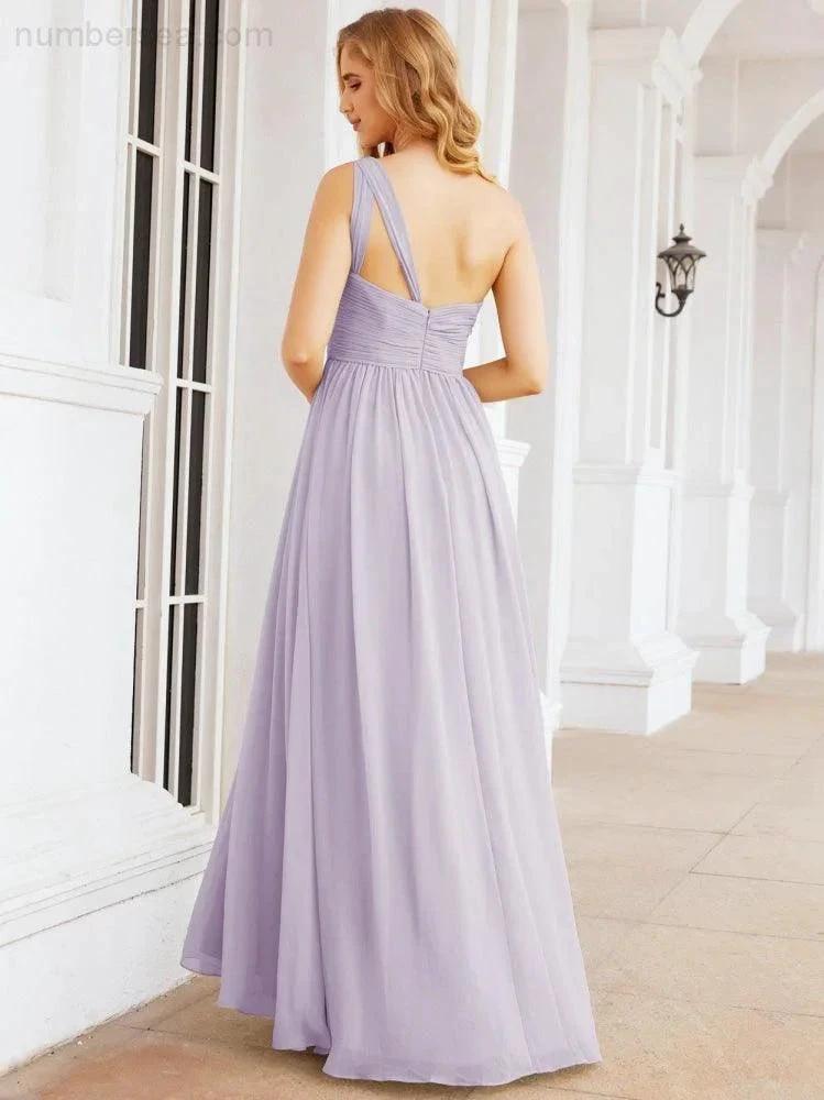 ZapDress One Shoulder Bridesmaid Dresses Long Maxi Formal Evening Party Prom Gowns 28061 (ZD17044)