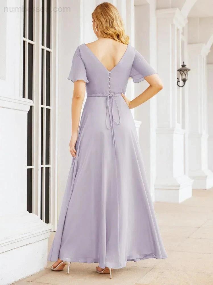 ZapDress Formal Prom Gowns for Mother of The Bride Short Sleeves Bridesmaid Dress 28049 (ZD16995)