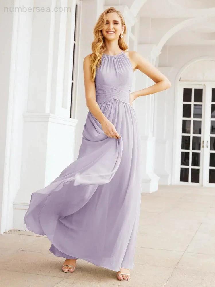 ZapDress Sleeveless Bridesmaid Dresses Long Prom Gown Zipper with Keyhole Back 28056 (ZD17040)