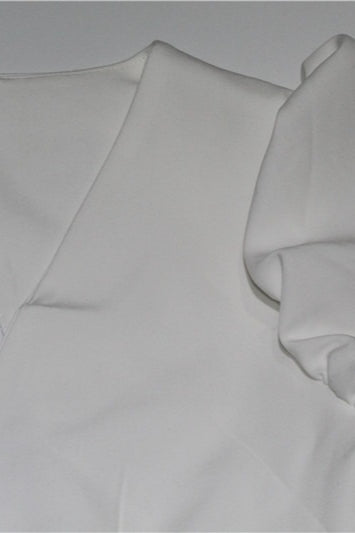 Elegant High Waist V Neck Work Dress - View 5 | VelvetHem