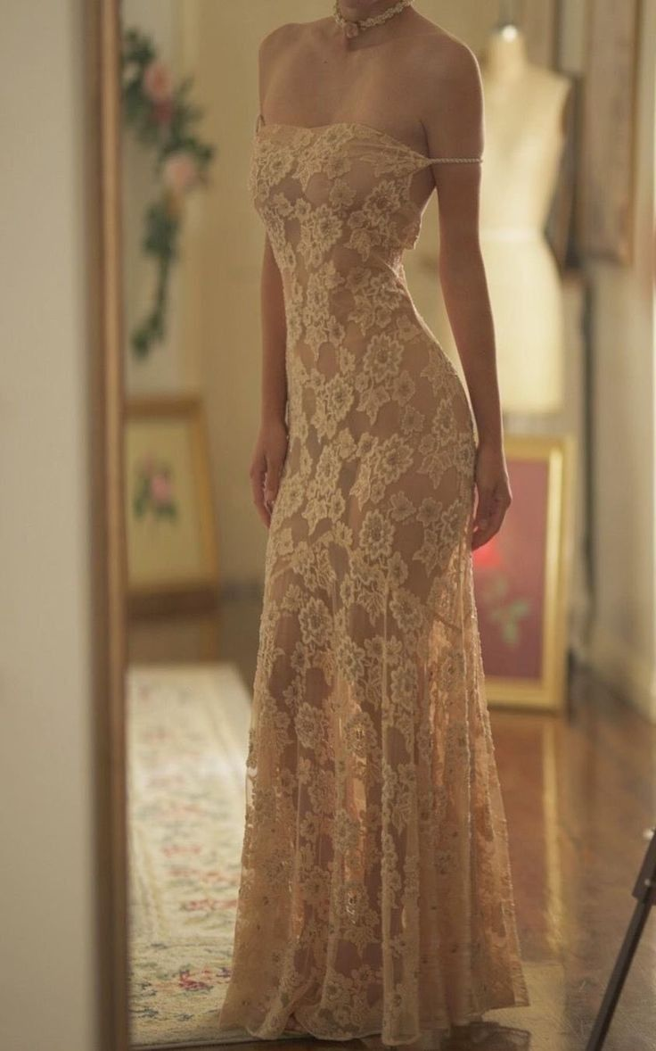 New Arrival Sexy Straps Mermaid Long Prom Dress Floral Lace Evening Dress