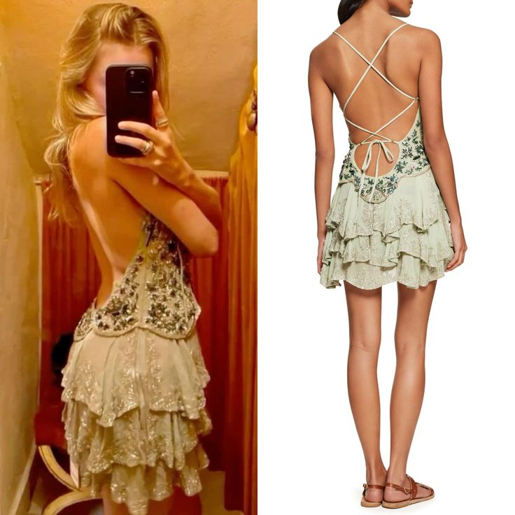 A-Line Spaghetti Straps Beaded Homecoming Dresses 18th Birthday Outfits