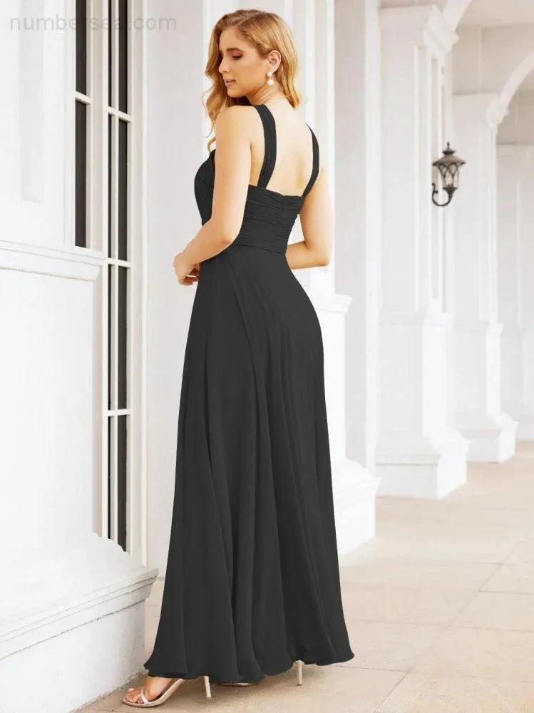 ZapDress Crisscross Halter Bridesmaid Dresses for Party Wedding Evening Prom Maxi Ball Gowns 28053 (ZD17037)