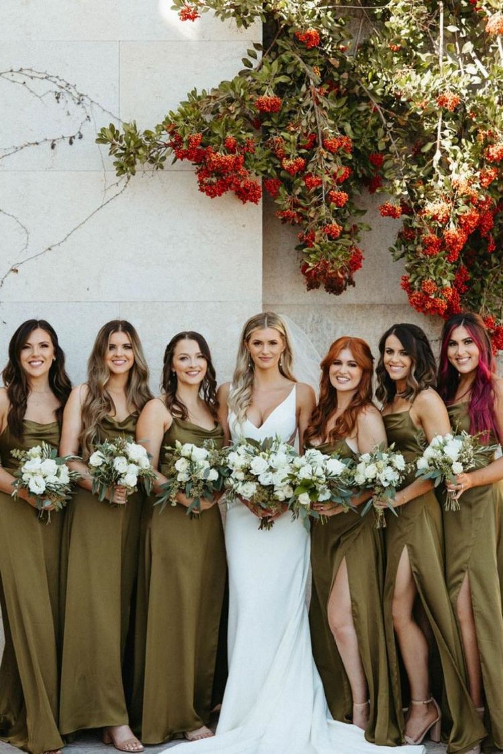 Simple A-Line Spaghetti Straps Green Long Bridesmaid Dress - FashionDia