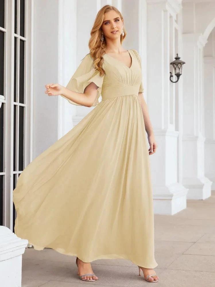 Numbersea Bridesmaid Dresses for Women Wedding Long Party Prom Dress 28068 by numbersea