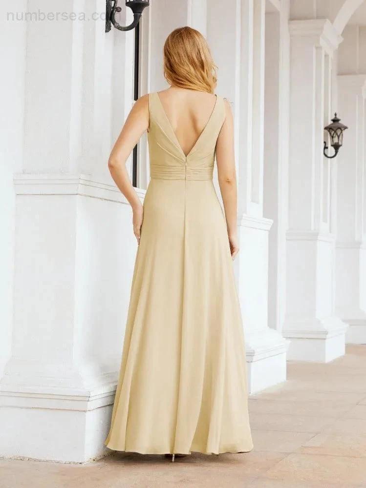 ZapDress Bridesmaid Dresses for Wedding Ruffles Long Formal Prom Gowns 28039 (ZD16999)