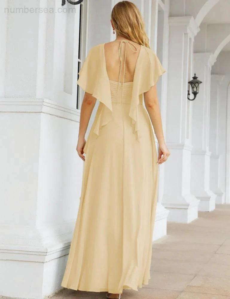 ZapDress Bridesmaid Dresses Backless Formal Prom Gowns for Evening Party Mother of The Bride Dress 28040 (ZD16998)