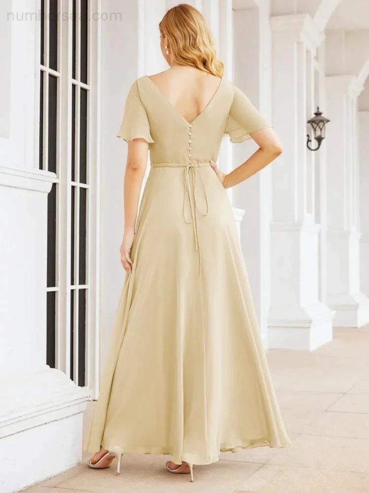 ZapDress Formal Prom Gowns for Mother of The Bride Short Sleeves Bridesmaid Dress 28049 (ZD16995)