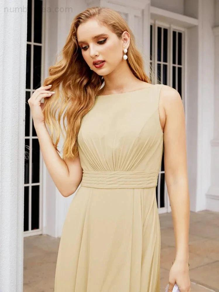 ZapDress Bridesmaid Dresses for Wedding Ruffles Long Formal Prom Gowns 28039 (ZD16999)