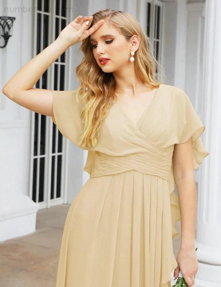 ZapDress Bridesmaid Dresses Backless Formal Prom Gowns for Evening Party Mother of The Bride Dress 28040 (ZD16998)