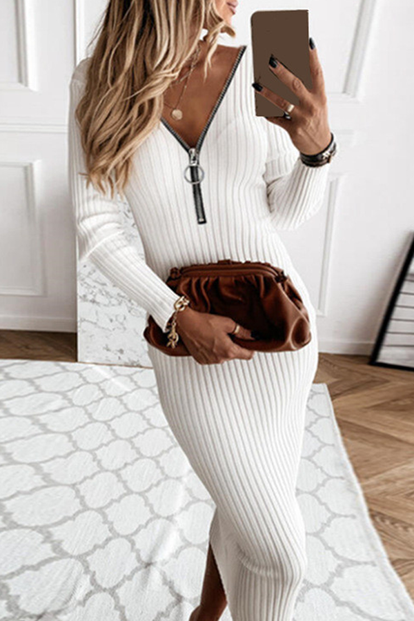 Jesica Premium V Neck Sleeve Dresses Boutique Collection