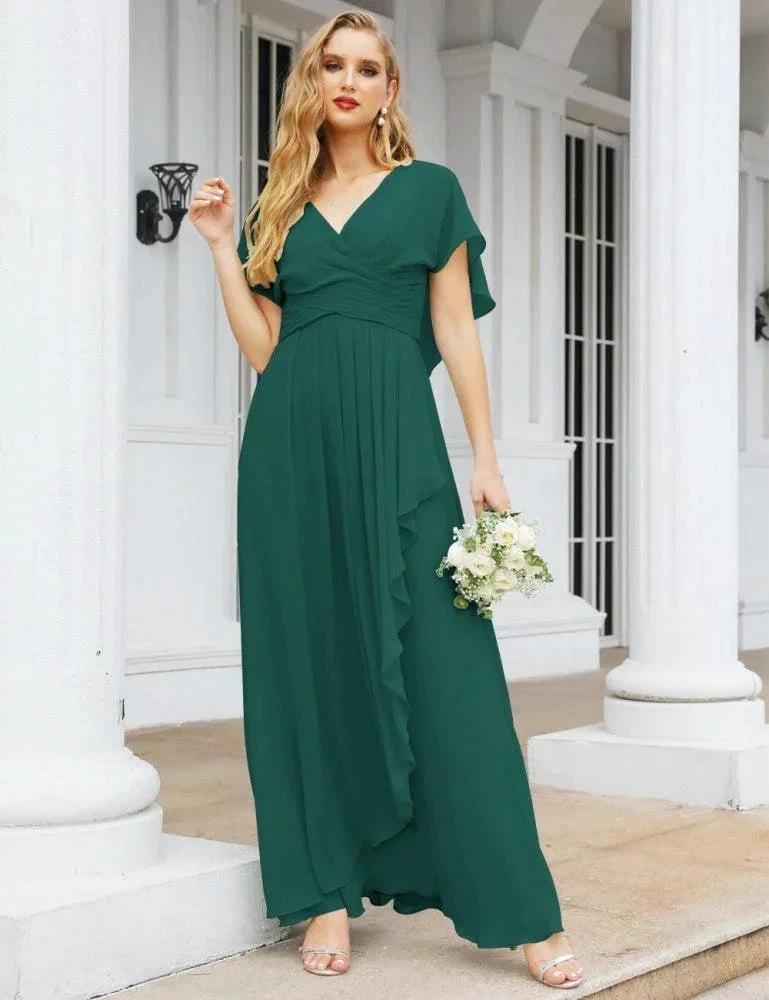 Numbersea Bridesmaid Dresses Backless Formal Prom Gowns for Evening Party Mother of The Bride Dress 28040 by numbersea