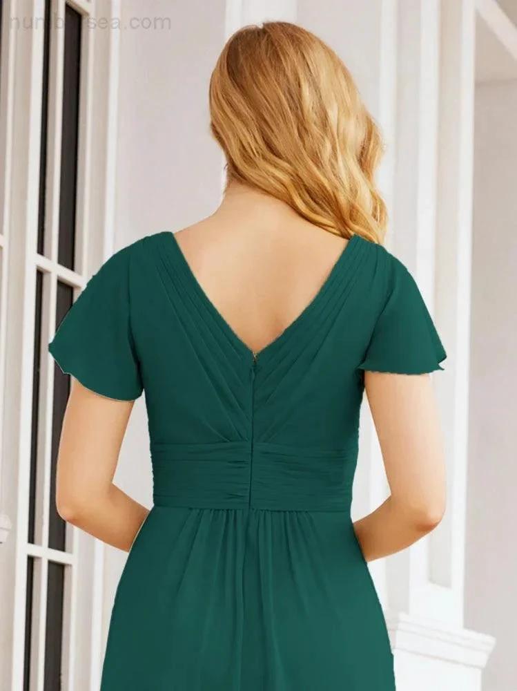ZapDress Formal Prom Gowns for Mother of The Bride Cap Sleeves Bridesmaid Dress 28047 (ZD16958)