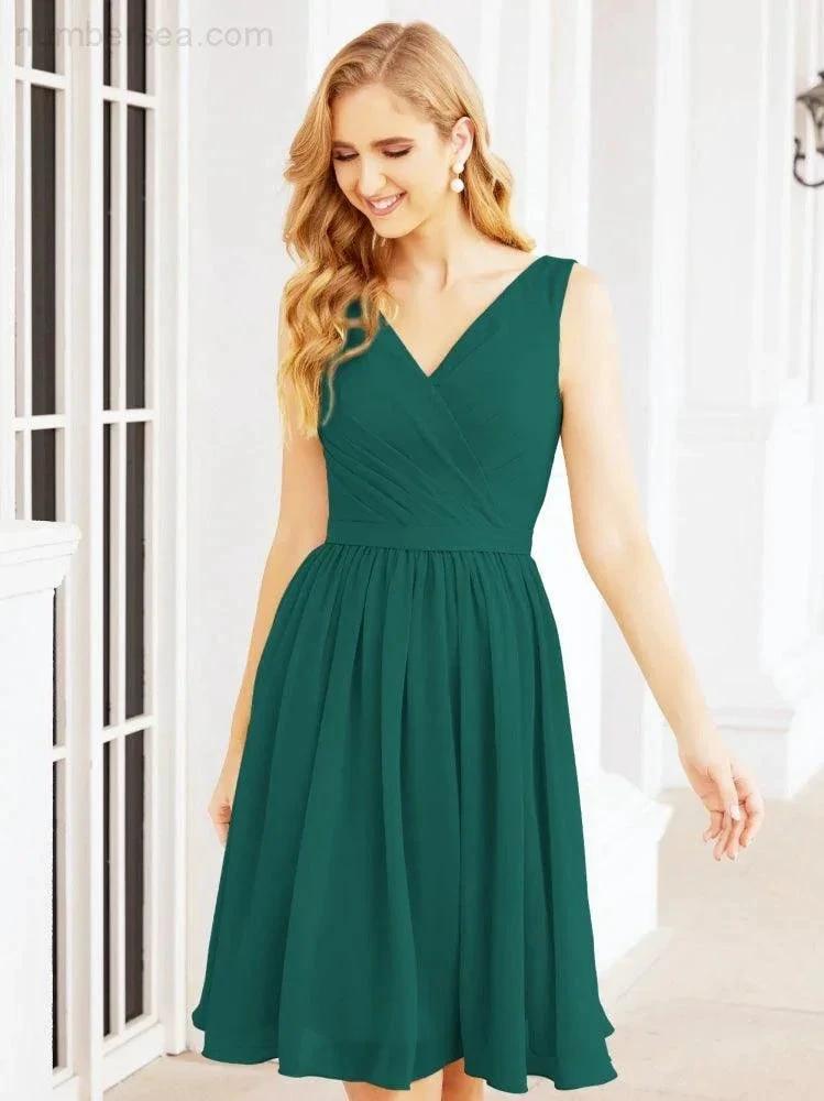 ZapDress Homecoming Dresses Knee Length Skirt V Back 28062 (ZD16943)