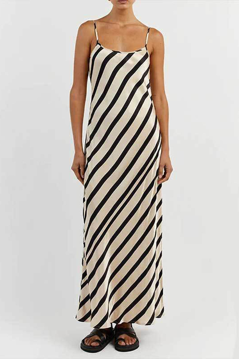 Heraclea Chic Scoop Neck Sling Dress Boutique Collection