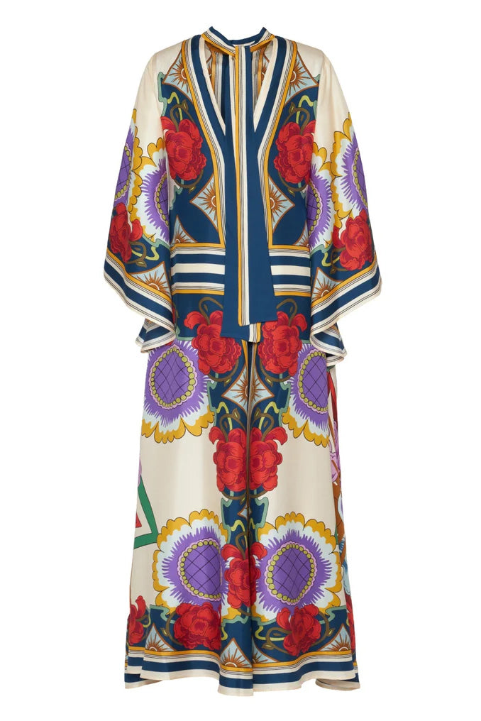 Natacha Elevated Placed Rust Magnifico Dress Chic Silhouette Collection