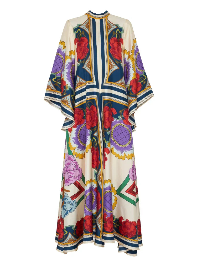 Magnifico Printed Maxi Dress - Rust