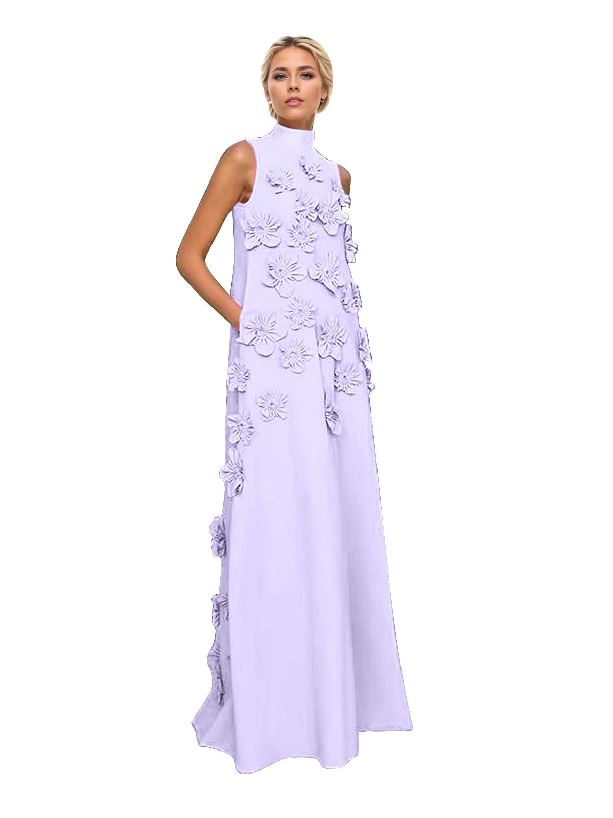 Hank Flower Embellished Maxi Dress