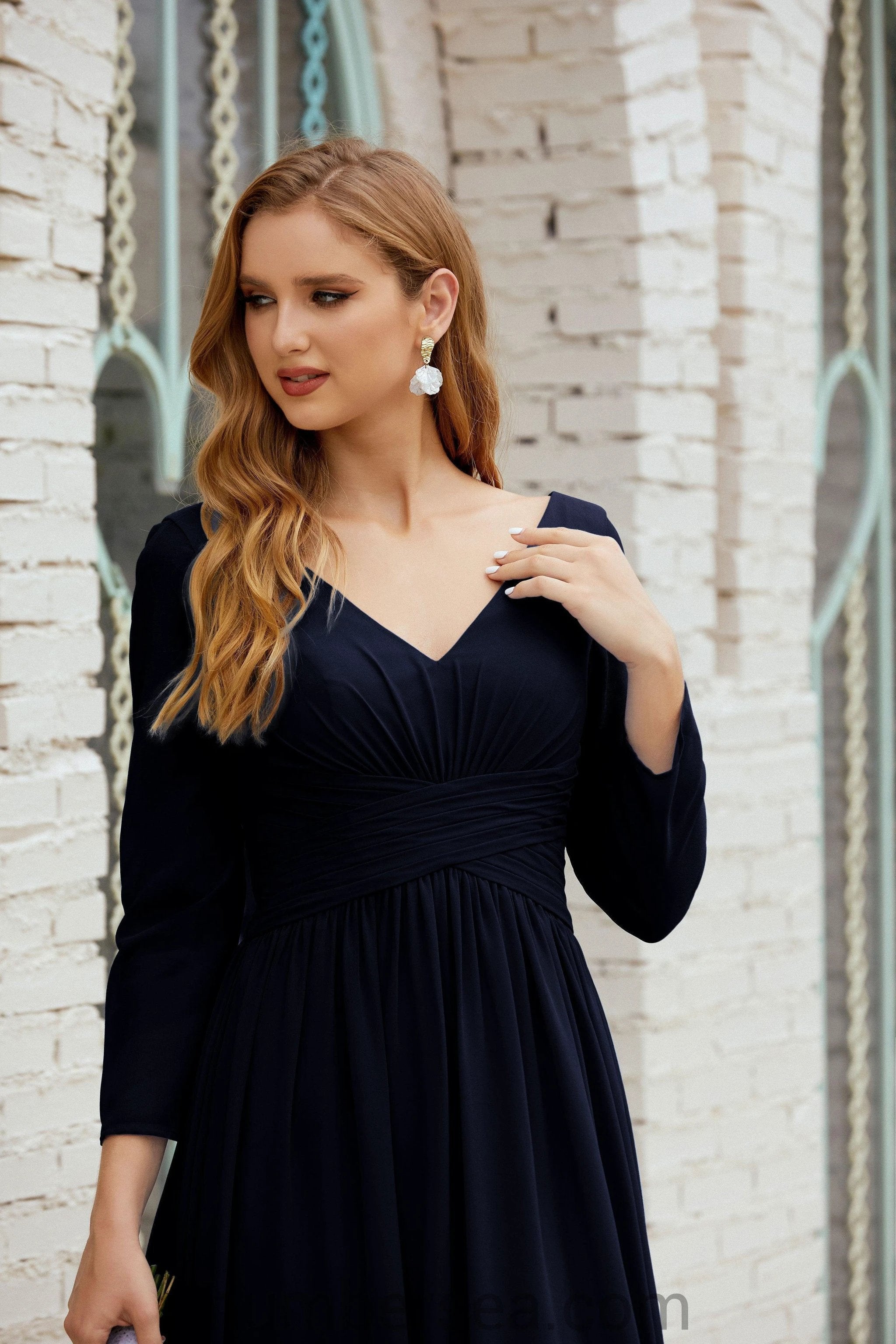 Numbersea Bridesmaid Dress Chiffon Formal Party Dress Evening Dress 28016 by numbersea