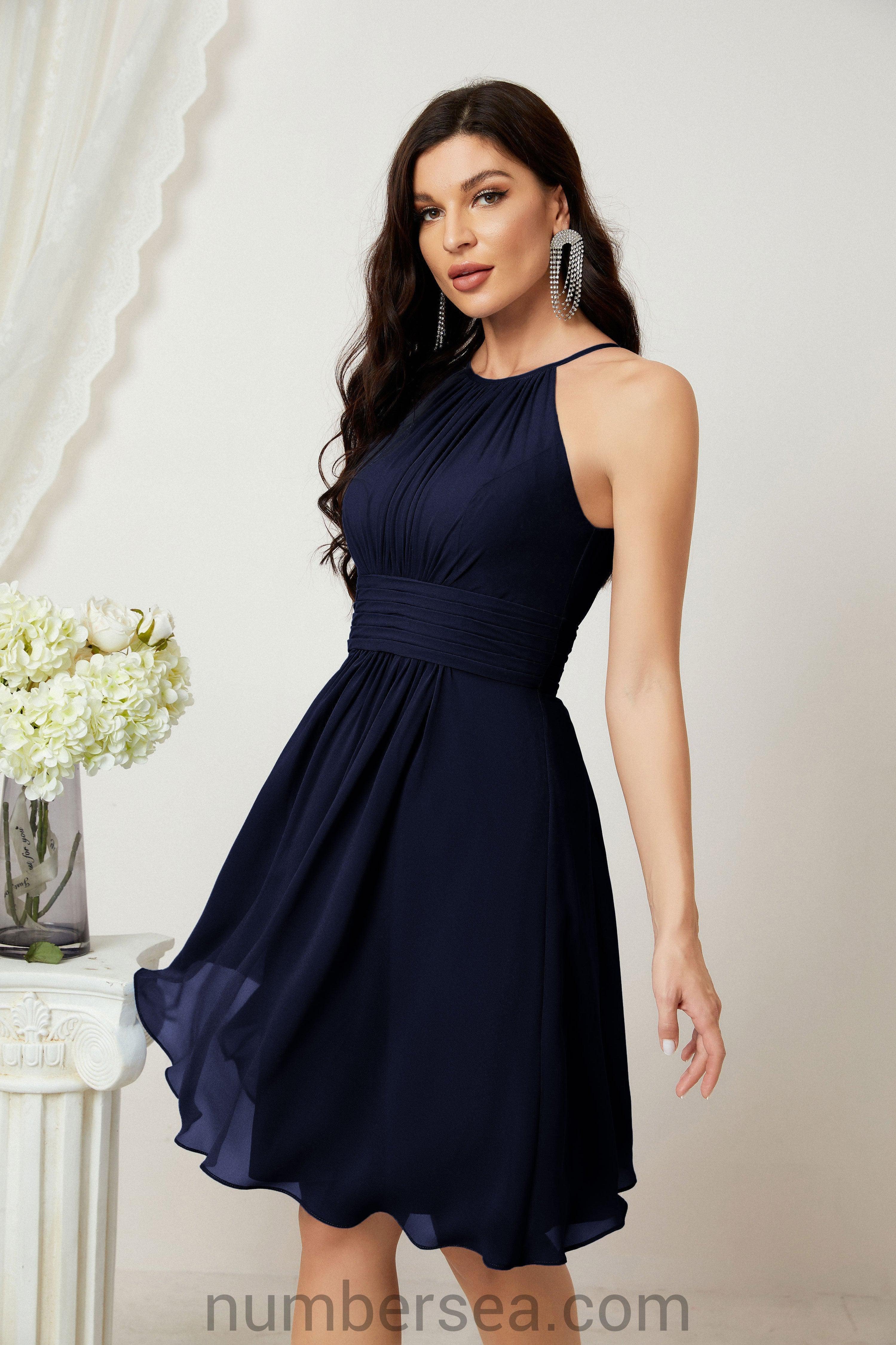 Halter Homecoming Dresses Formal Evening Party Cocktail Dress 28011 Clearance sale (ZD16954)