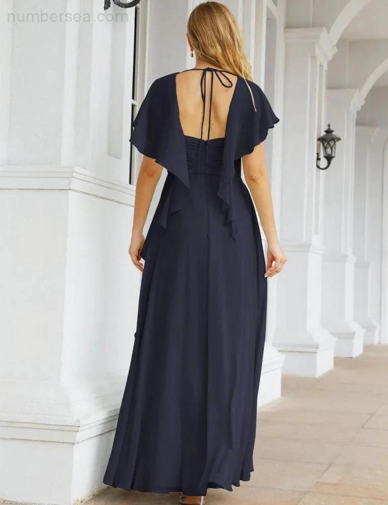 ZapDress Bridesmaid Dresses Backless Formal Prom Gowns for Evening Party Mother of The Bride Dress 28040 (ZD16998)