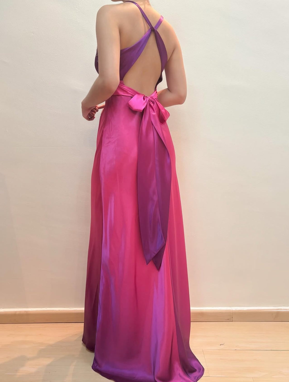 Beaded V Neck Long Prom Dress Backless Formal Party Dress J8571