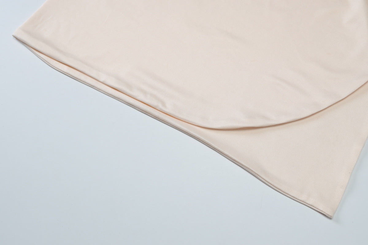 Delia Asymmetrical Dress Beige