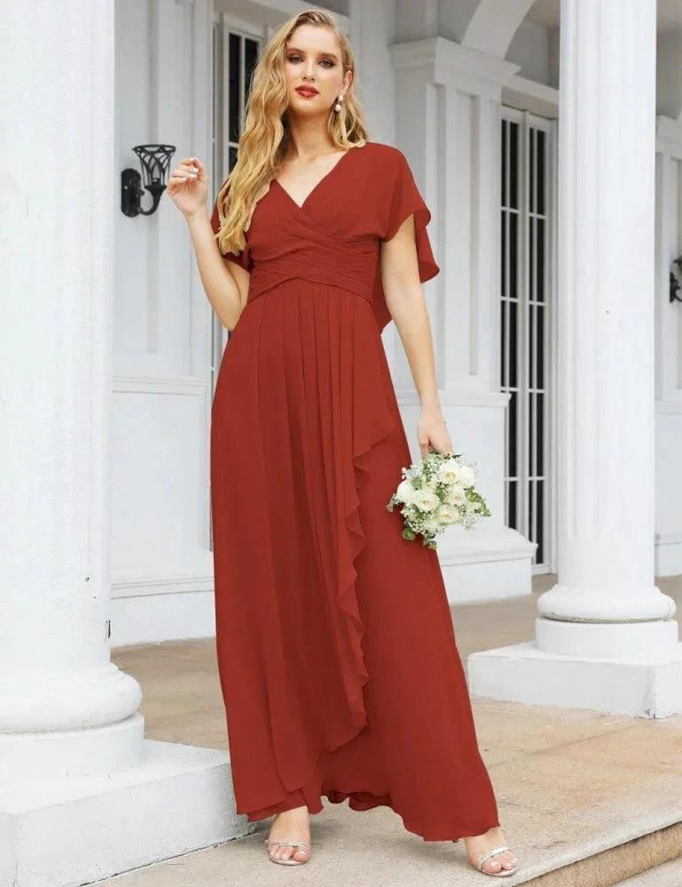 Numbersea Bridesmaid Dresses Backless Formal Prom Gowns for Evening Party Mother of The Bride Dress 28040 by numbersea