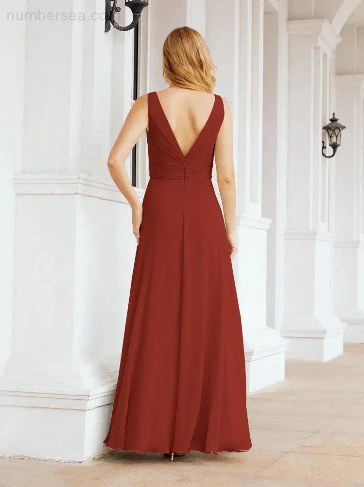ZapDress Bridesmaid Dresses for Wedding Ruffles Long Formal Prom Gowns 28039 (ZD16999)