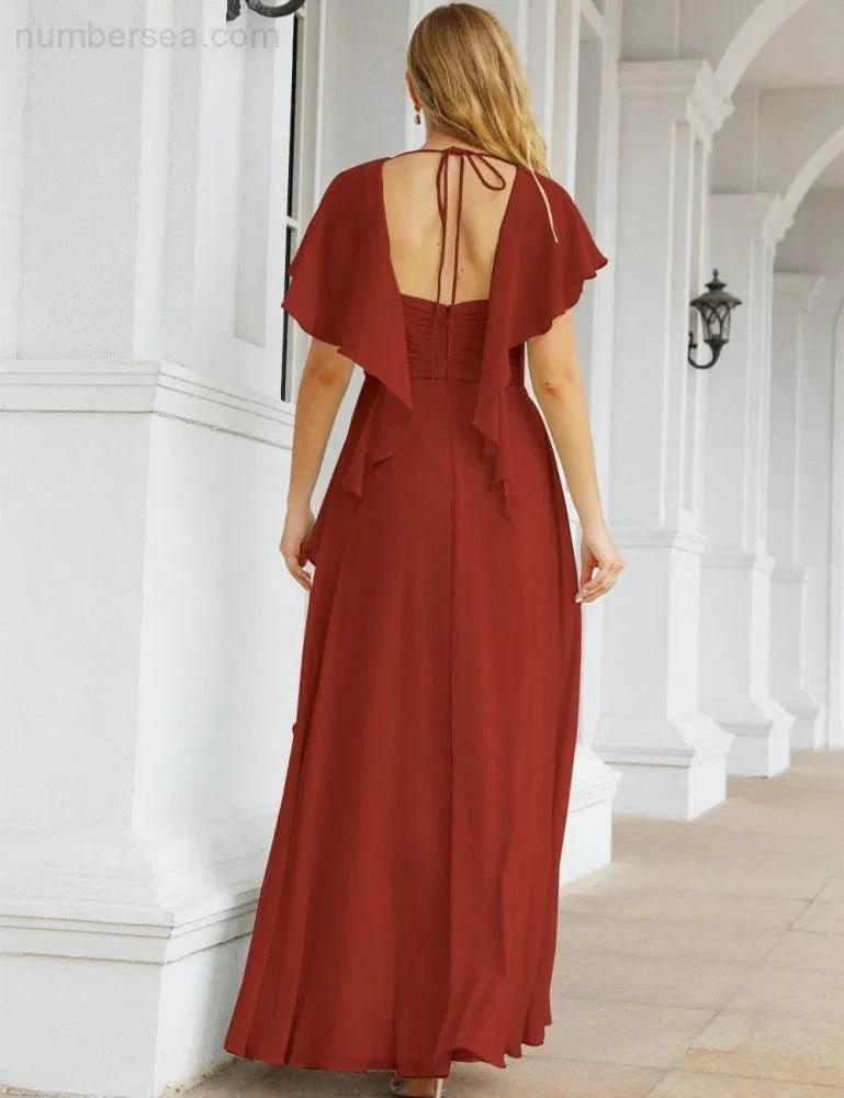 ZapDress Bridesmaid Dresses Backless Formal Prom Gowns for Evening Party Mother of The Bride Dress 28040 (ZD16998)