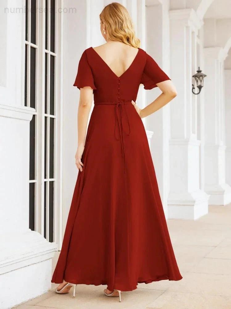 ZapDress Formal Prom Gowns for Mother of The Bride Short Sleeves Bridesmaid Dress 28049 (ZD16995)