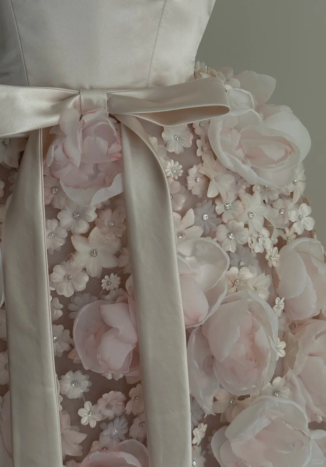 Pink Floral Long Prom Dress Sweet 16 Birthday Dress Evening Dress - View 2 | FashionDia