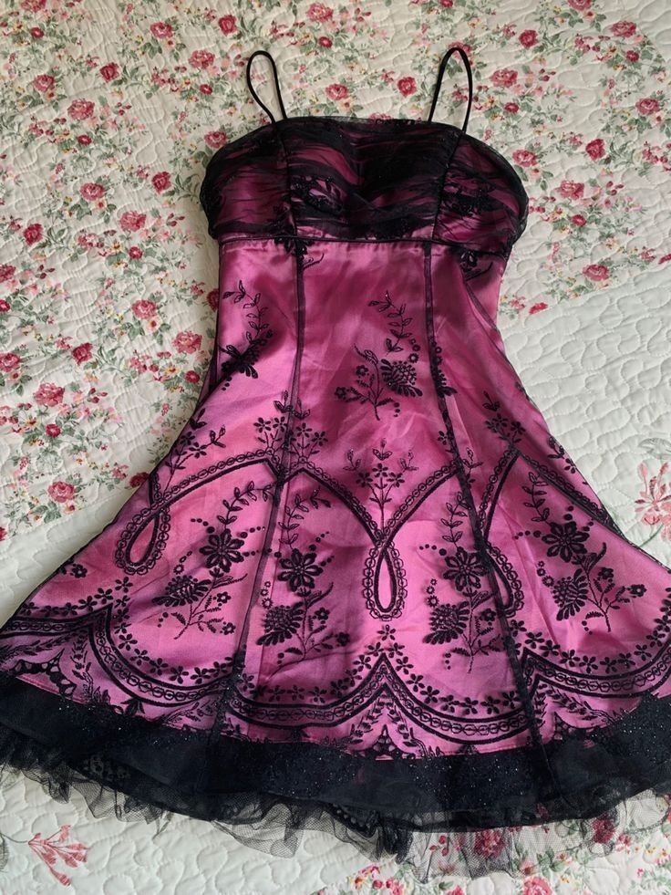 Vintage Spaghetti Straps Hot Pink A Line Short Homecoming Dress Cocktail Dress