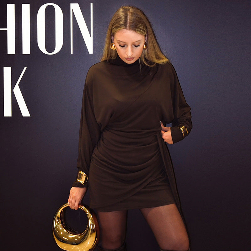 Jeannie Mini Dress Brown