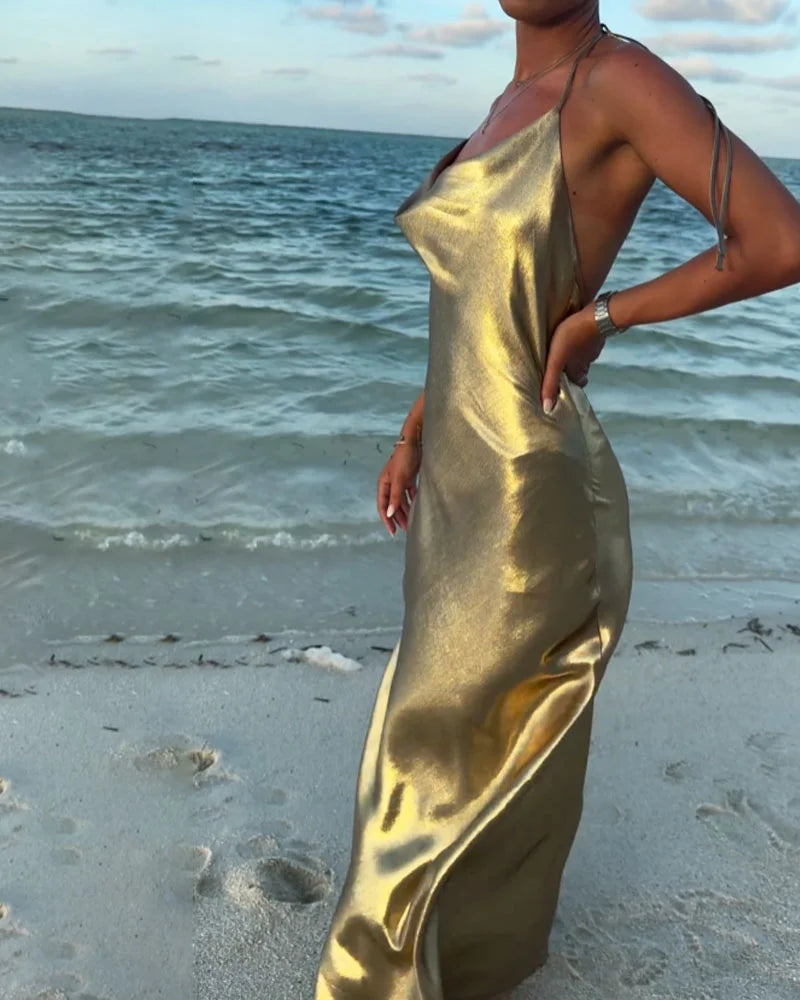 Sexy Backless Holiday Party Dress - Fashionpara