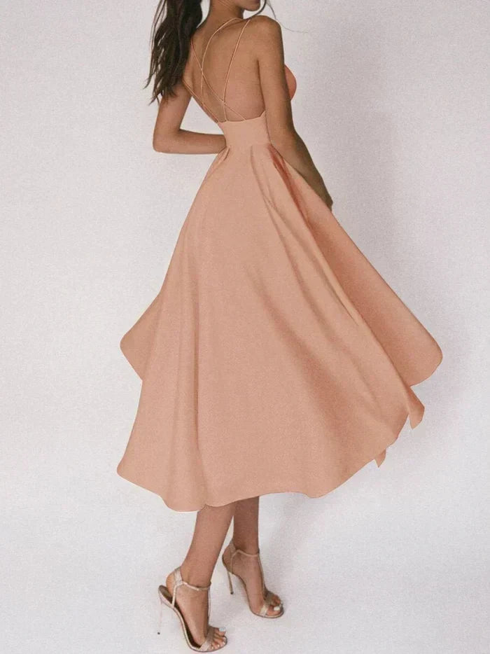 Yolanda V Neck Dress Dress with Relaxed Fit and Comfort Fit Design