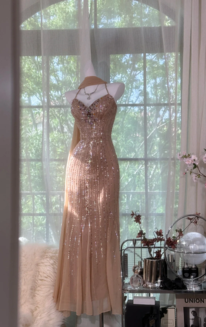 Sexy Mermaid Beading Prom Party Dress 21st Birthday Outfit