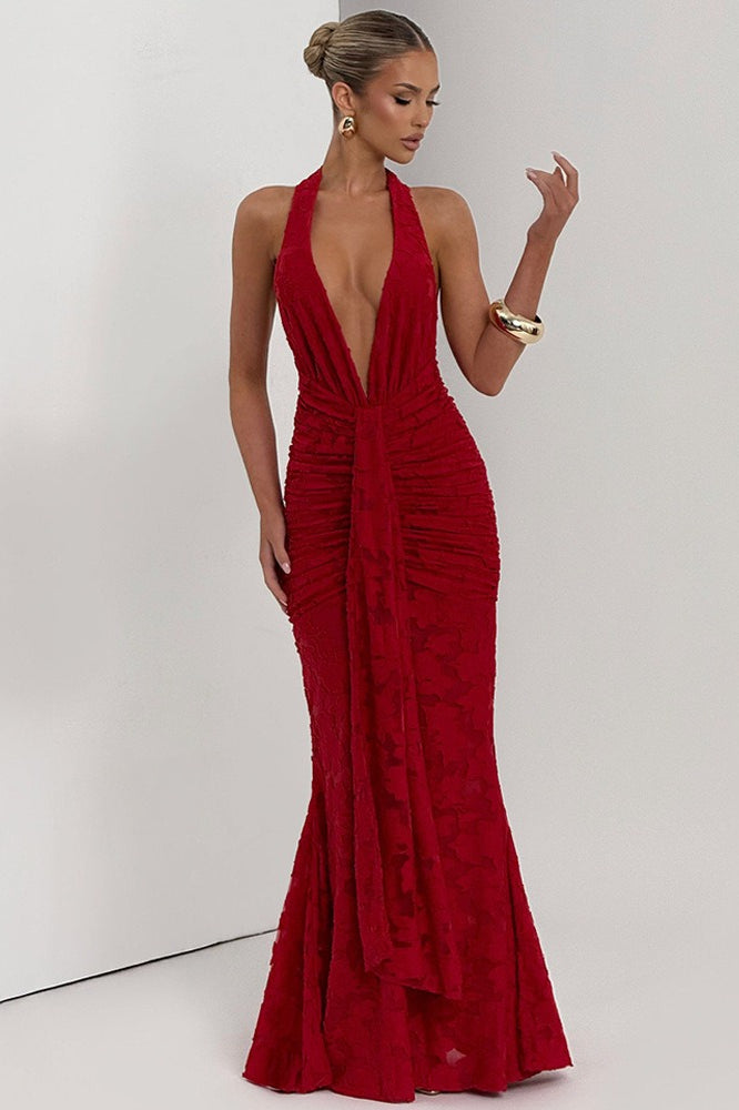 Tie Up Ruched Dress with Premium Everyday Styling Boutique Fashion Style