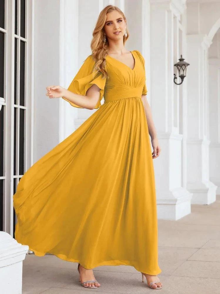 Numbersea Bridesmaid Dresses for Women Wedding Long Party Prom Dress 28068 by numbersea