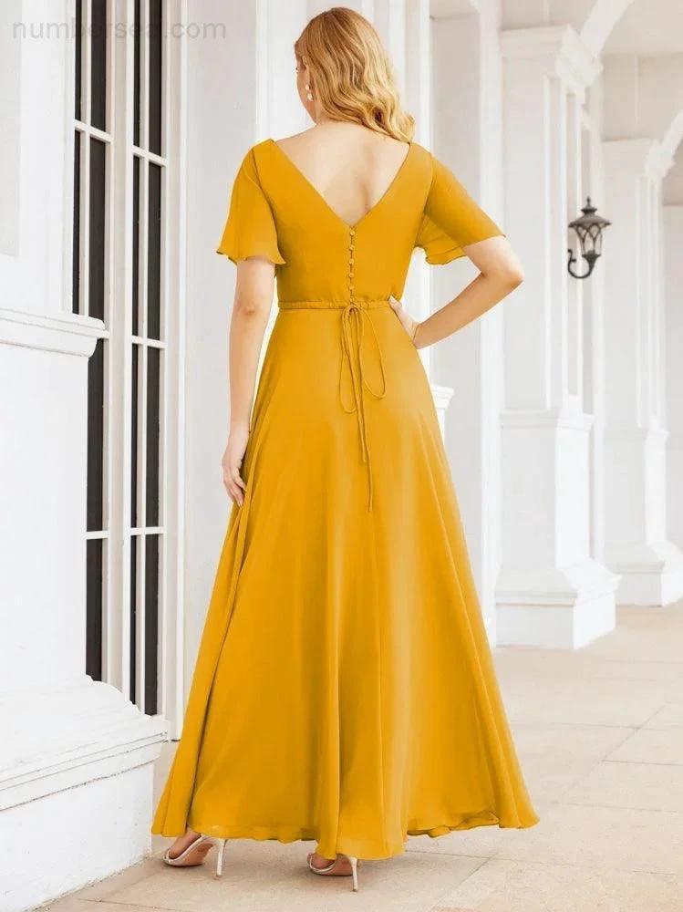 ZapDress Formal Prom Gowns for Mother of The Bride Short Sleeves Bridesmaid Dress 28049 (ZD16995)